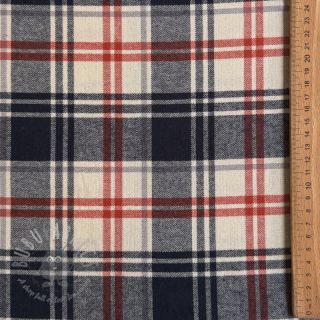 Pamuk YARN DYED BRUSHED Check Mia navy