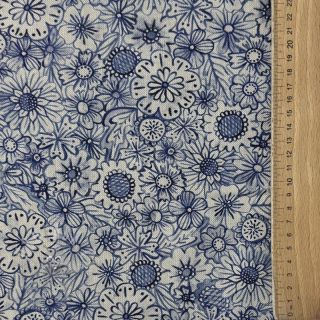 Dekorativna tkanina Linenlook Bloom Fully Mix digital print