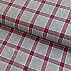 Pamuk YARN DYED BRUSHED Check Dara grey