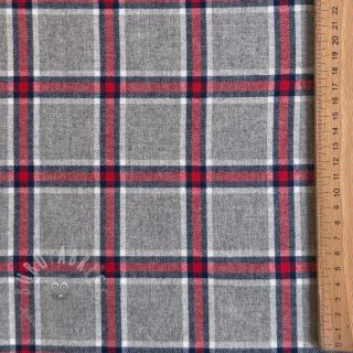 Pamuk YARN DYED BRUSHED Check Dara grey