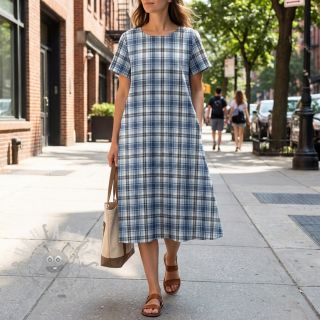 Viskoza Scottish Check YARN DYED BRUSHED Ria