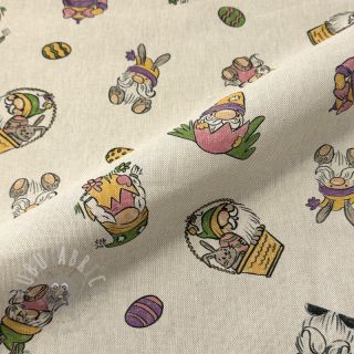 Dekorativna tkanina Linenlook Tomte Easter Egg digital print