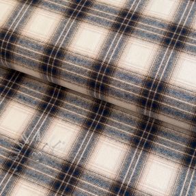 Pamuk YARN DYED BRUSHED Check Tim beige