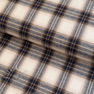 Pamuk YARN DYED BRUSHED Check Tim beige