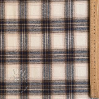 Pamuk YARN DYED BRUSHED Check Tim beige