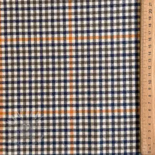 Pamuk YARN DYED BRUSHED Check Mike ecru