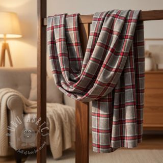 Pamuk YARN DYED BRUSHED Check Dara grey