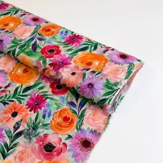 Viskoza RADIANCE Flowers Lirie digital print