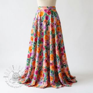 Viskoza RADIANCE Flowers Lirie digital print