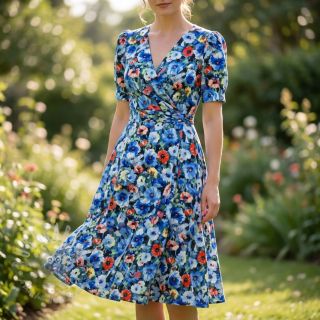 Viskoza RADIANCE Flower design A digital print