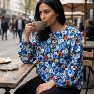 Viskoza RADIANCE Flower design A digital print