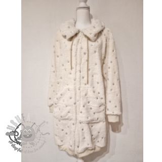 Tkanina za kapute TEDDY Tossed hearts gold