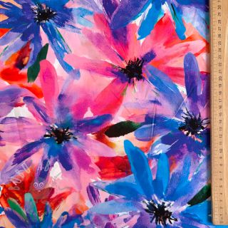 Viskoza ECOVERO Flowers design D digital print