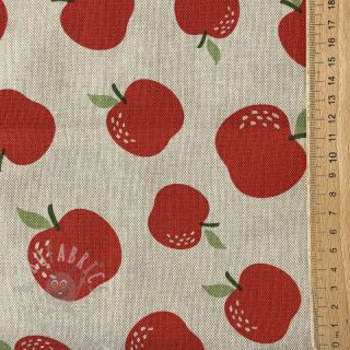Dekorativna tkanina Linenlook premium Apple Happy Joy