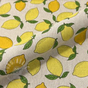 Dekorativna tkanina Linenlook premium Sunny Lemon Fruit