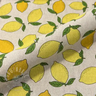 Dekorativna tkanina Linenlook premium Sunny Lemon Fruit