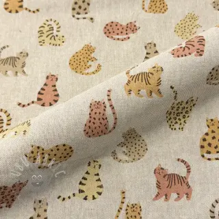 Dekorativna tkanina Linenlook premium Cute Wild Cat