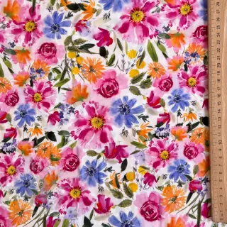 Viskoza RADIANCE Flowers Polly digital print