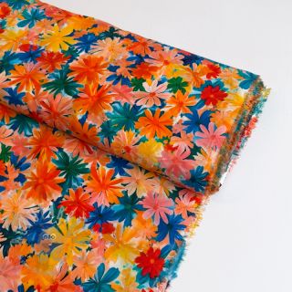 Viskoza ECOVERO Flowers design C digital print