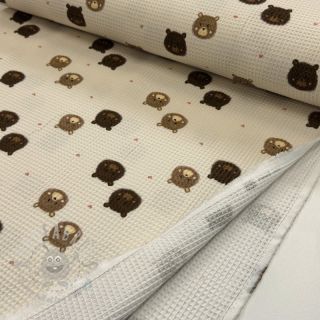 Pamučni vafel Bears digital print