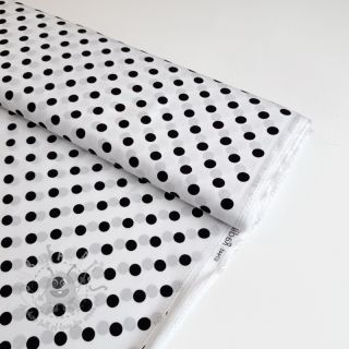 Viskoza RADIANCE Polka dot white