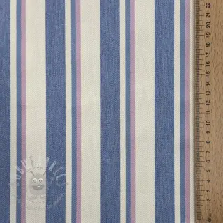 JEANS DENIM YARN DYED Stripe pink