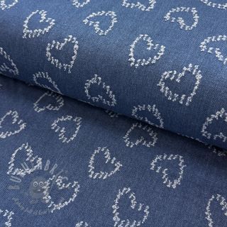 JEANS DENIM JACQUARD Hearts