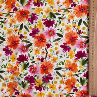 Viskoza STRETCH Flowers Sonja digital print