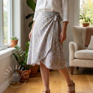 Viskoza ECOVERO Flowers Galia offwhite