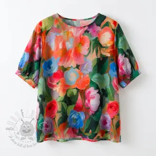 Viskoza RADIANCE Flower design B digital print