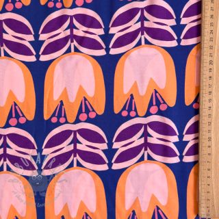 Viskoza ECOVERO Flowers Celia cobalt