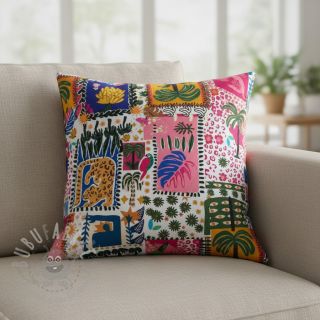 Pamuk SATIN Summer patchwork digital print