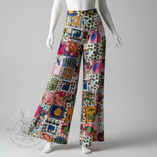 Pamuk SATIN Summer patchwork digital print