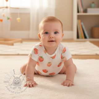 Tetra Tkanina/Muslin Strawberries digital print