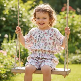 Tetra Tkanina/Muslin Flowers Jana digital print