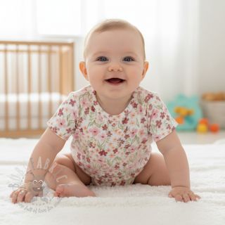 Tetra Tkanina/Muslin Flowers Sisi digital print