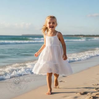 Tetra Tkanina/Muslin BORDER Helene white