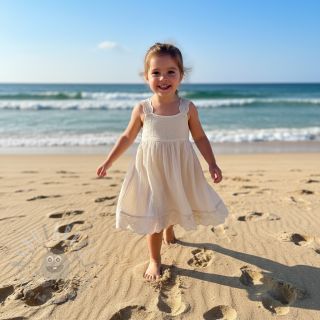 Tetra Tkanina/Muslin BORDER Helene natural