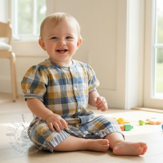 Tetra Tkanina/Muslin DOUBLE SIDED Summer Check