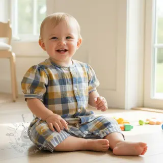 Tetra Tkanina/Muslin DOUBLE SIDED Summer Check