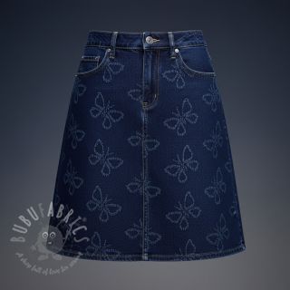 JEANS DENIM JACQUARD Butterflies