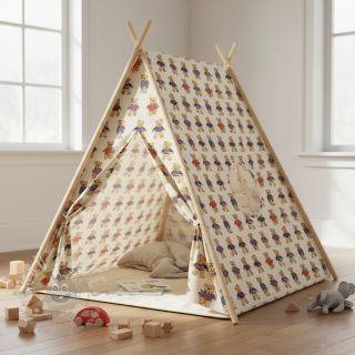 Dekorativna tkanina Linenlook Teddy Bear Cosy digital print