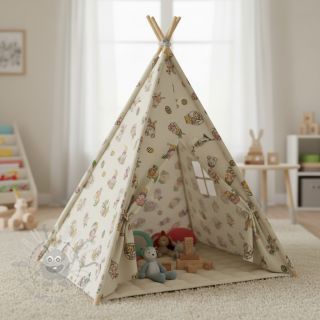 Dekorativna tkanina Linenlook Tomte Easter Egg digital print