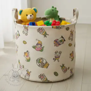 Dekorativna tkanina Linenlook Tomte Easter Egg digital print