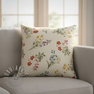 Dekorativna tkanina Linenlook Delicate Floral Field digital print