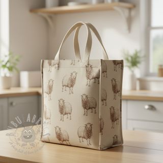 Dekorativna tkanina Linenlook Pen Drawing Sheep digital print