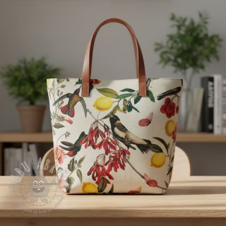 Dekorativna tkanina Linenlook Lemon Tropic Artisan digital print