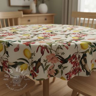 Dekorativna tkanina Linenlook Lemon Tropic Artisan digital print