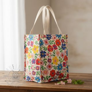 Dekorativna tkanina Linenlook Flower Fiesta Field digital print