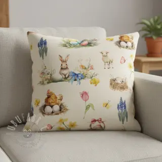 Dekorativna tkanina Easter Garden Joy digital print